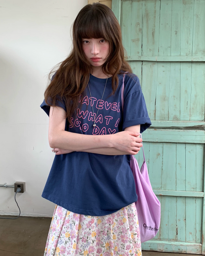 カラーレタリングTシャツ BU0252