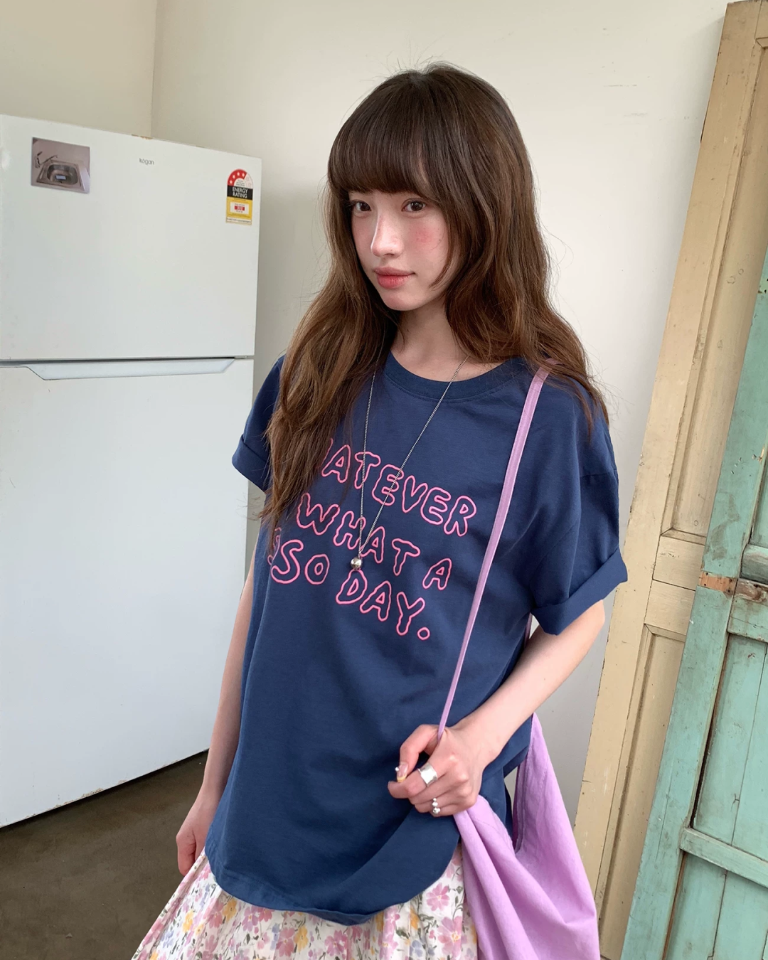 カラーレタリングTシャツ BU0252