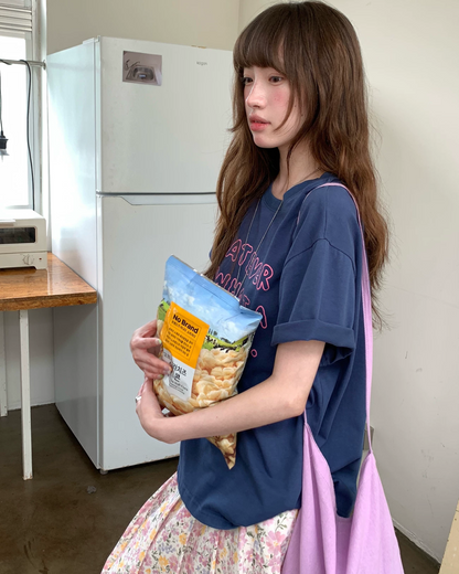 カラーレタリングTシャツ BU0252