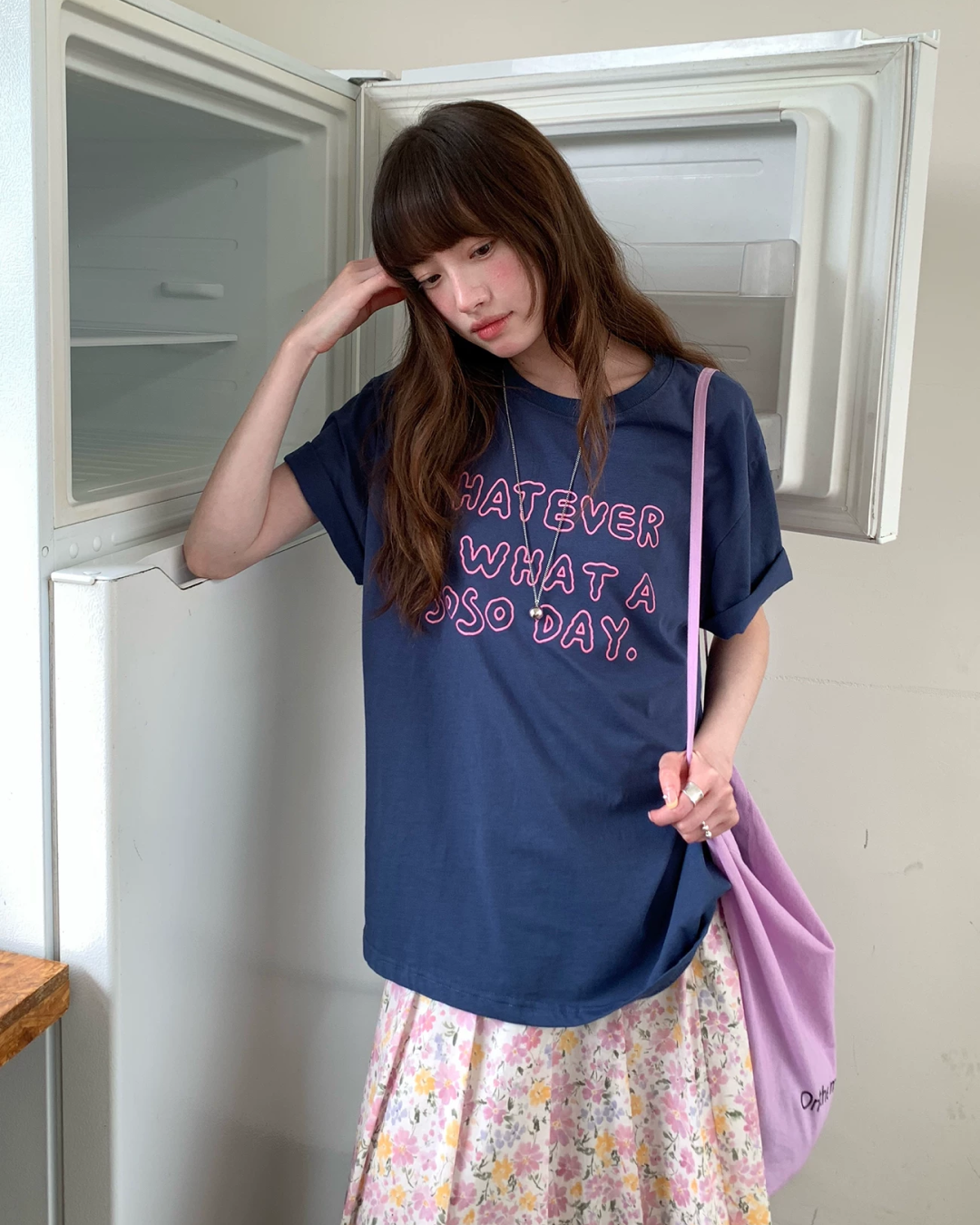 カラーレタリングTシャツ BU0252