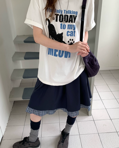 キャットデザインTシャツ BU0253