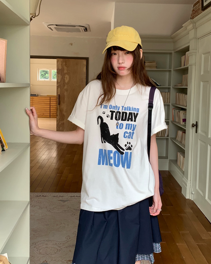 キャットデザインTシャツ BU0253