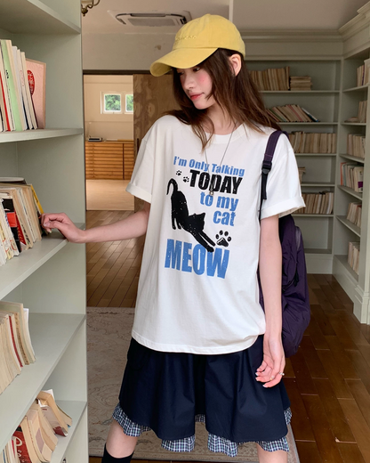 キャットデザインTシャツ BU0253