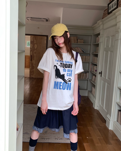 キャットデザインTシャツ BU0253