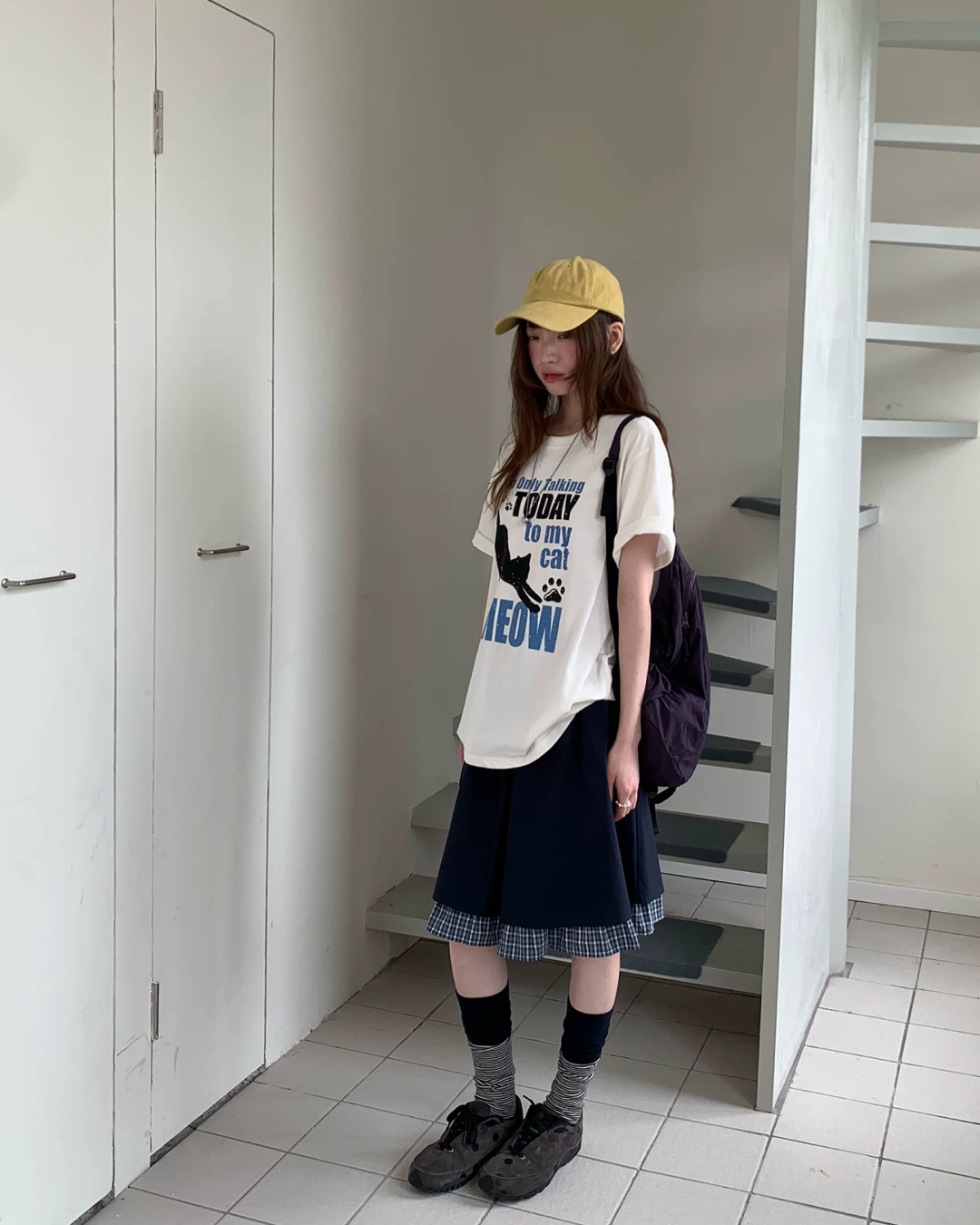 キャットデザインTシャツ BU0253