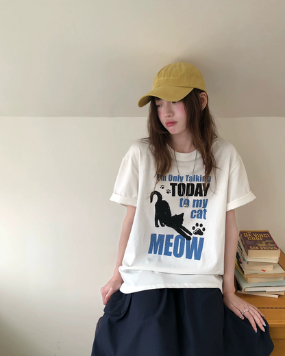 キャットデザインTシャツ BU0253