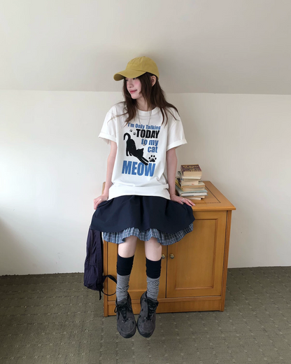 キャットデザインTシャツ BU0253