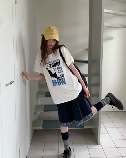 キャットデザインTシャツ BU0253
