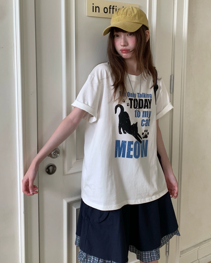 キャットデザインTシャツ BU0253