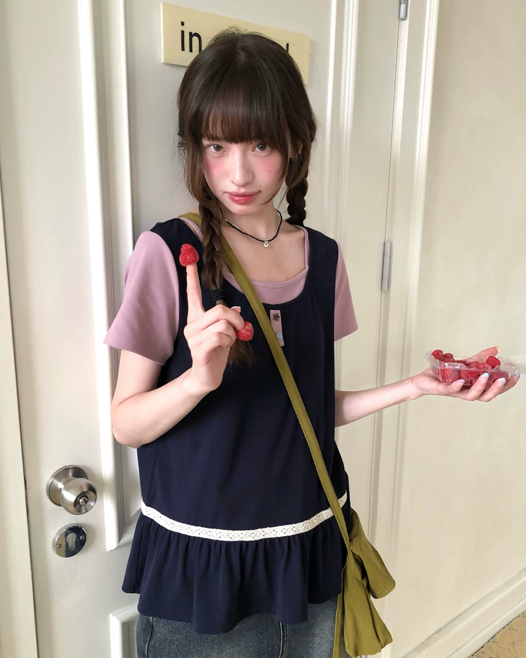 レイヤーチェストボタンTシャツ BU0254