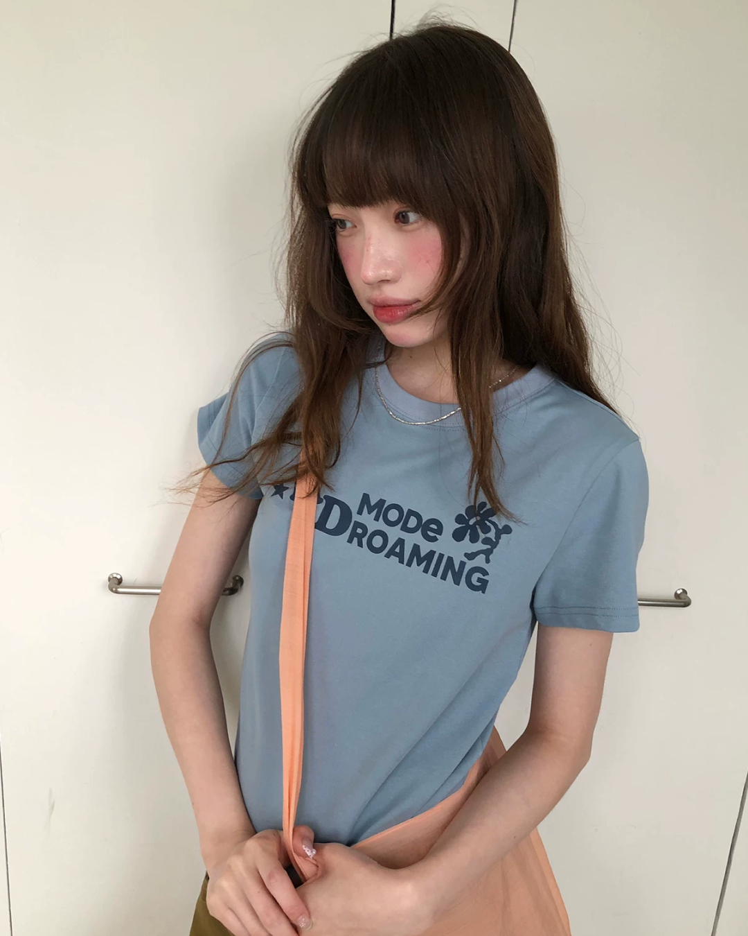 ショートチェストデザインTシャツ BU0256