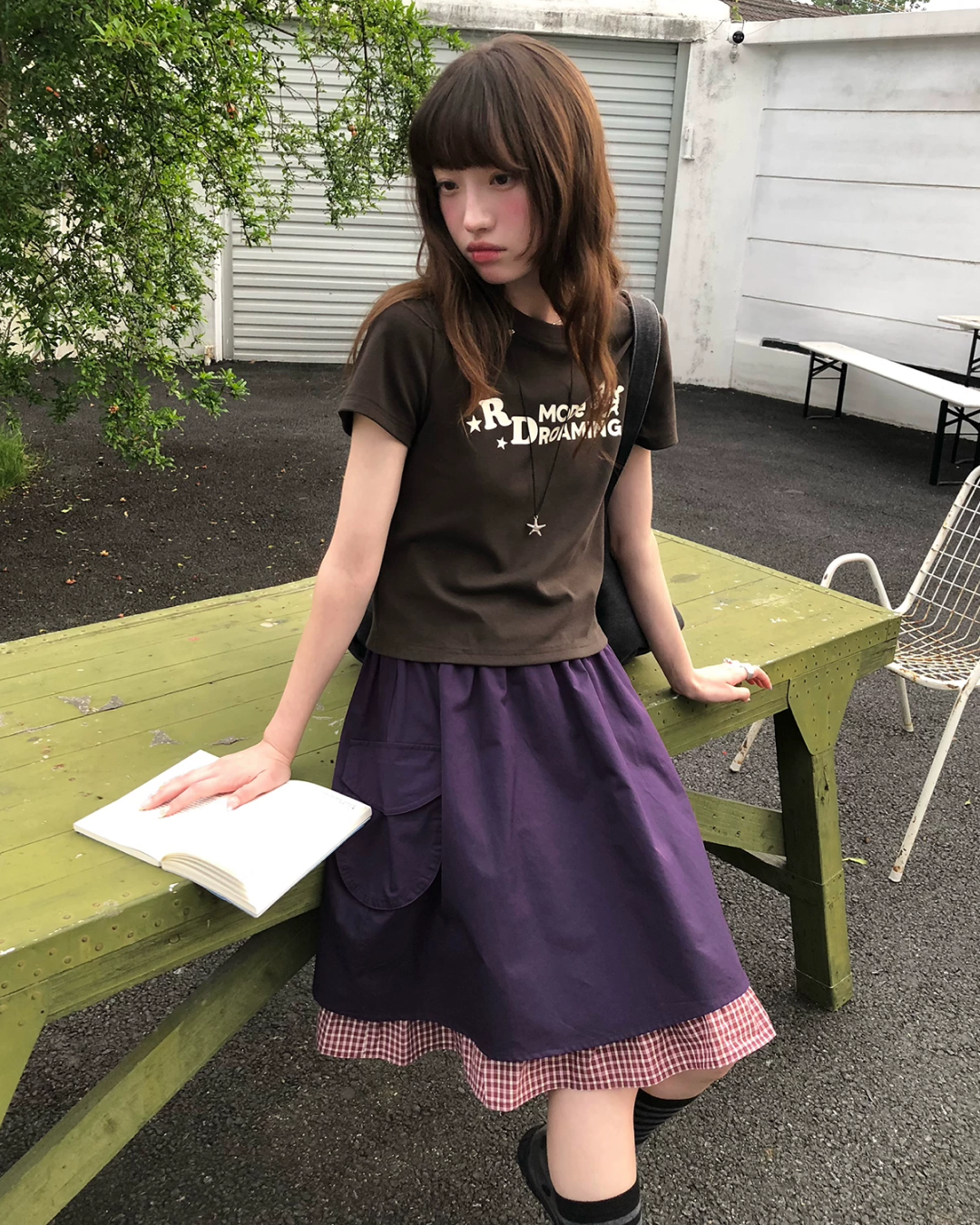 ショートチェストデザインTシャツ BU0256