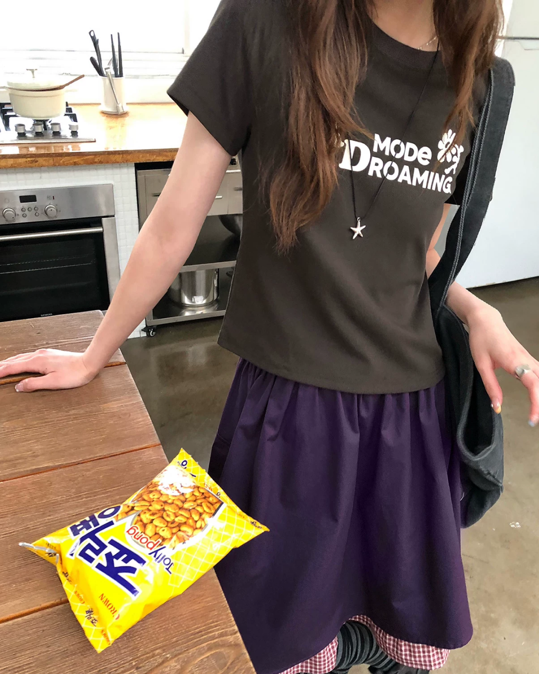ショートチェストデザインTシャツ BU0256