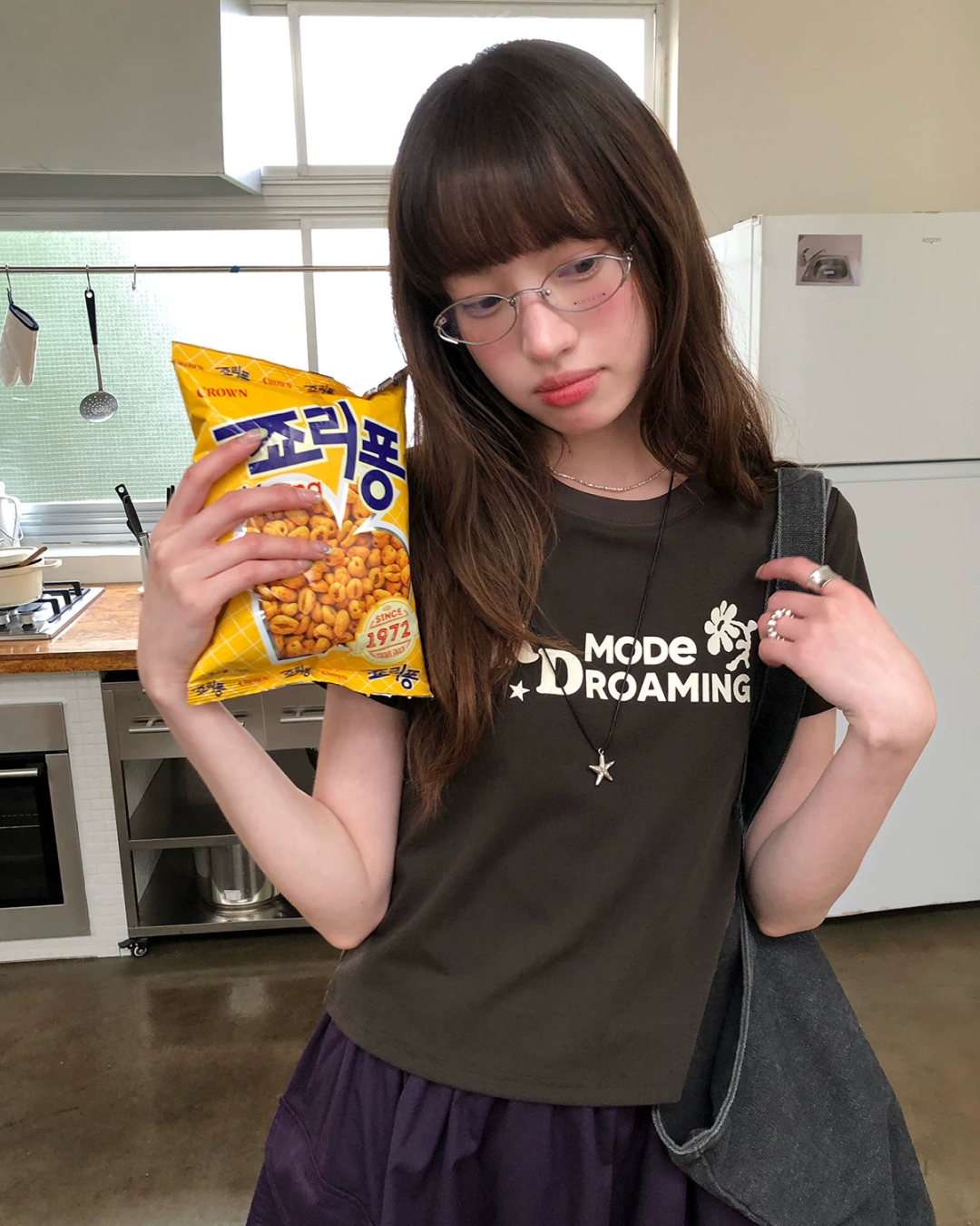 ショートチェストデザインTシャツ BU0256