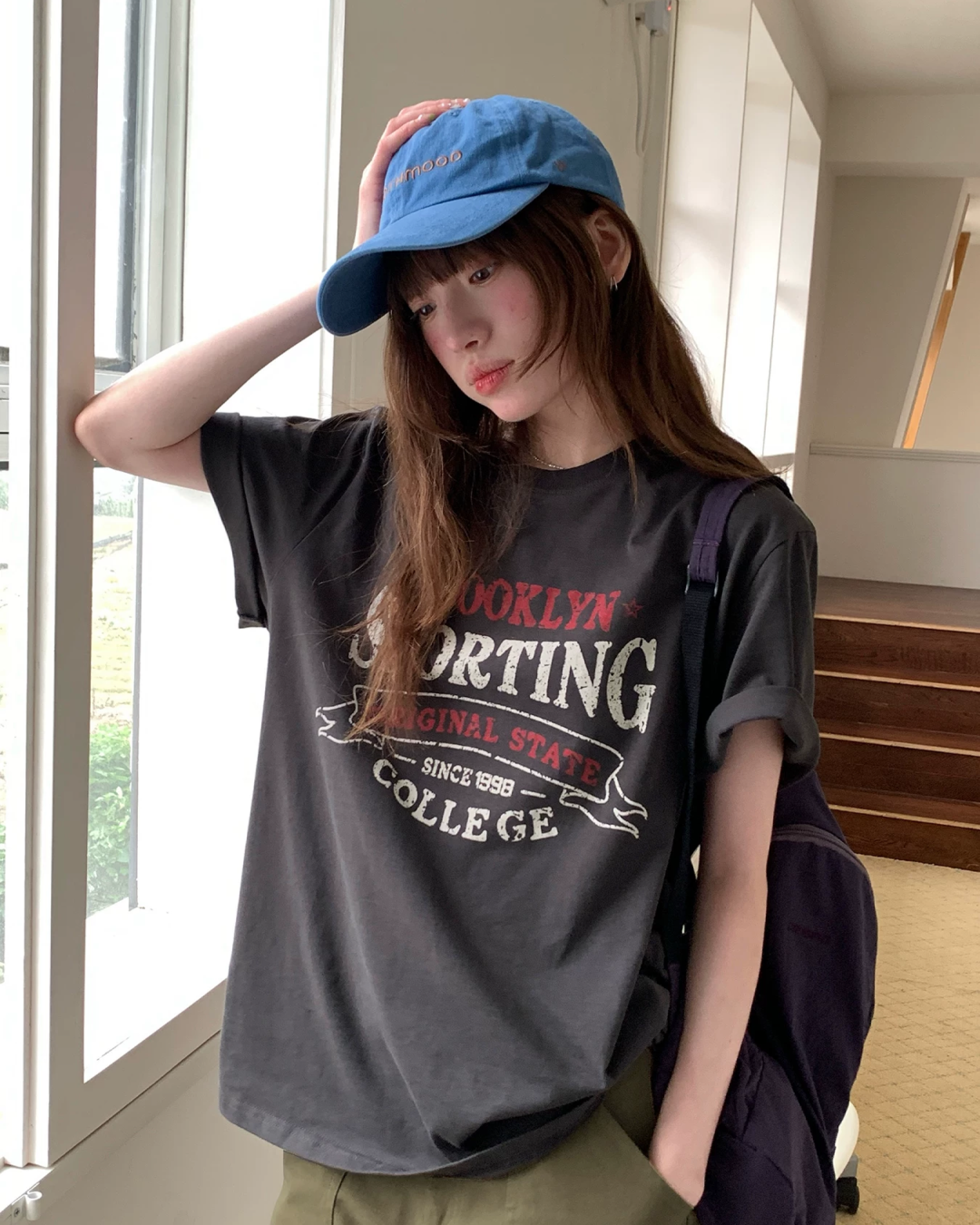 フェードレタリングデザインTシャツ BU0257