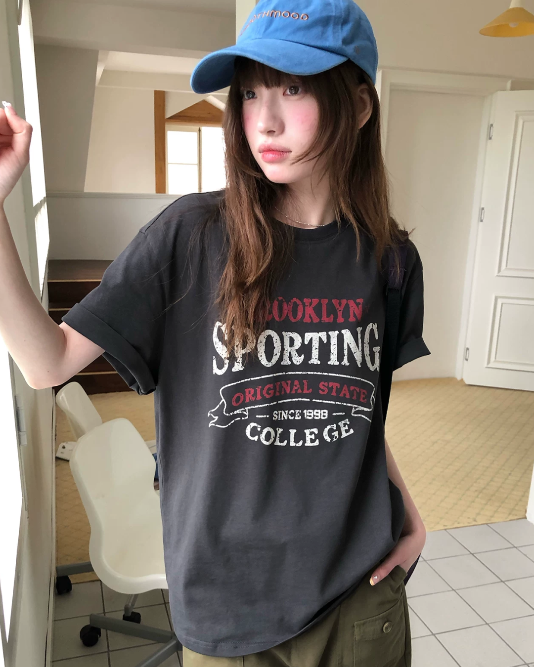 フェードレタリングデザインTシャツ BU0257