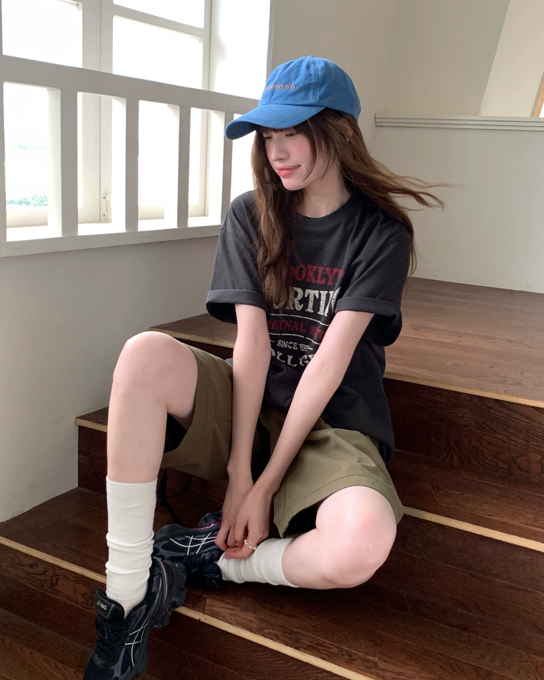 フェードレタリングデザインTシャツ BU0257