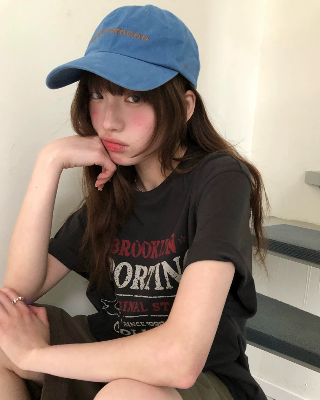 フェードレタリングデザインTシャツ BU0257