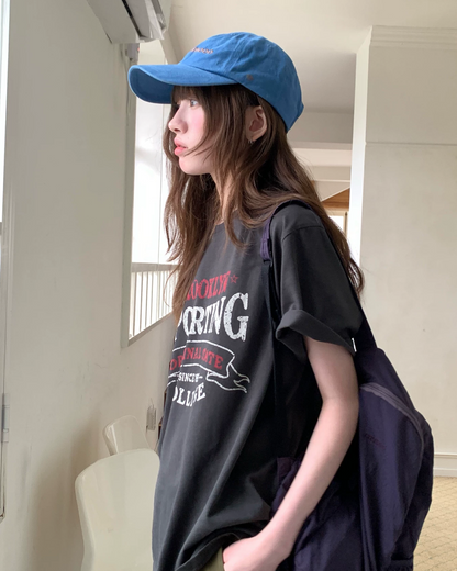フェードレタリングデザインTシャツ BU0257