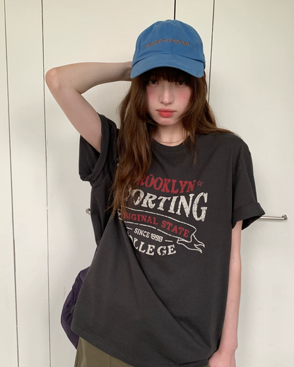 フェードレタリングデザインTシャツ BU0257