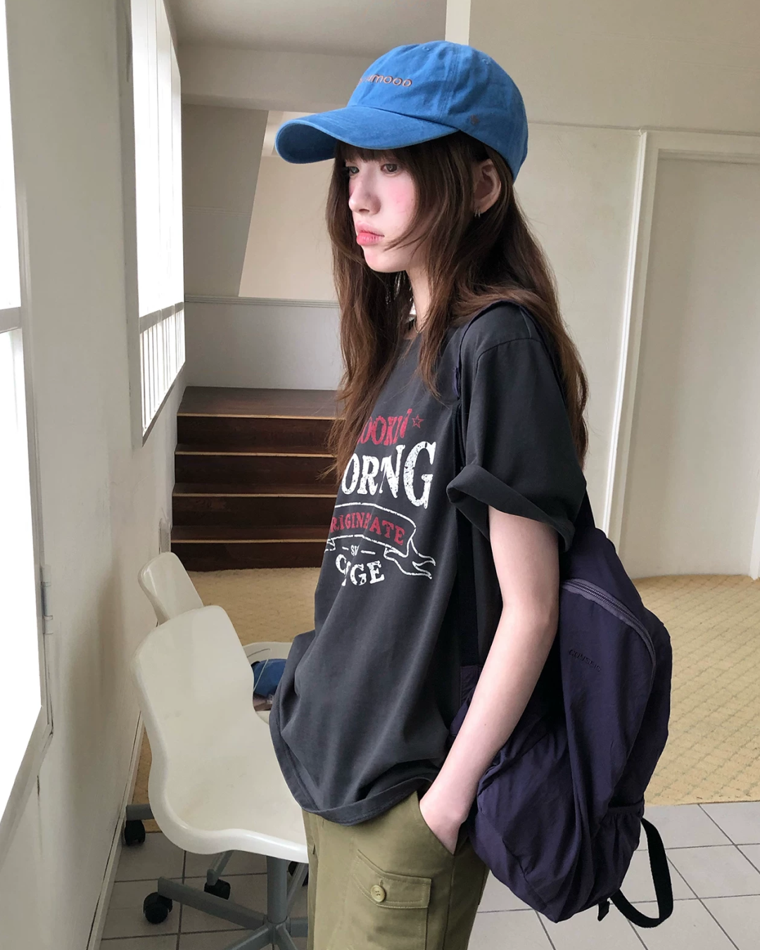 フェードレタリングデザインTシャツ BU0257