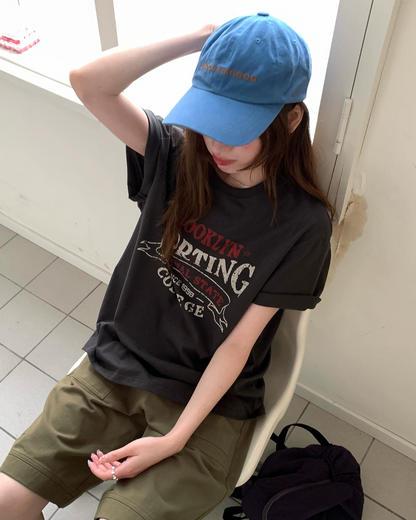フェードレタリングデザインTシャツ BU0257