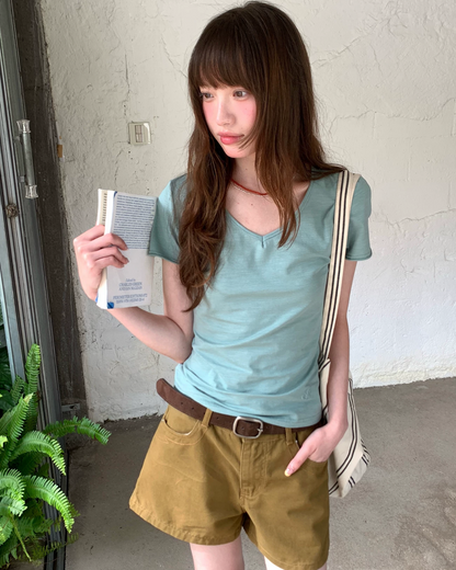 ショートカラーTシャツ BU0260