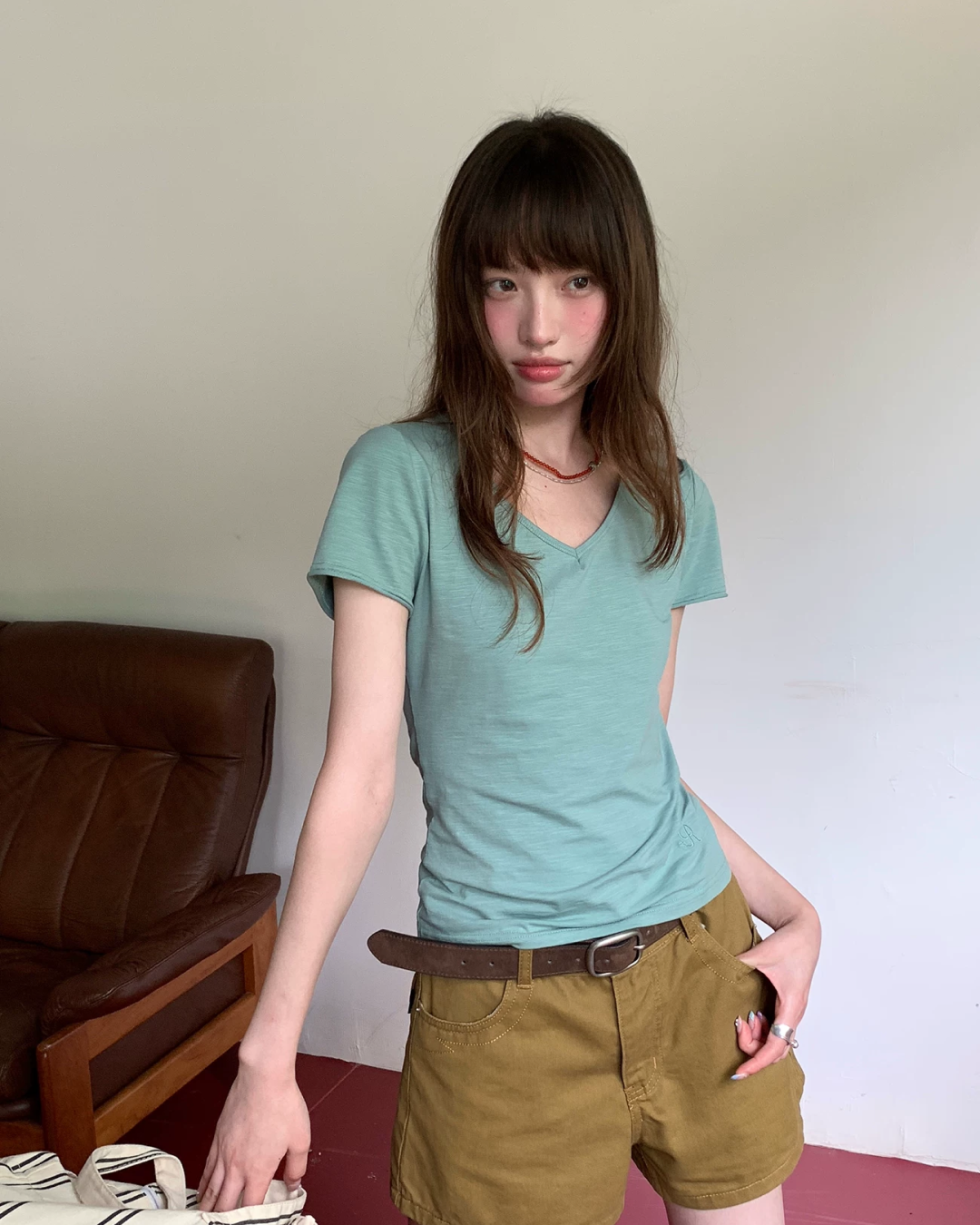 ショートカラーTシャツ BU0260