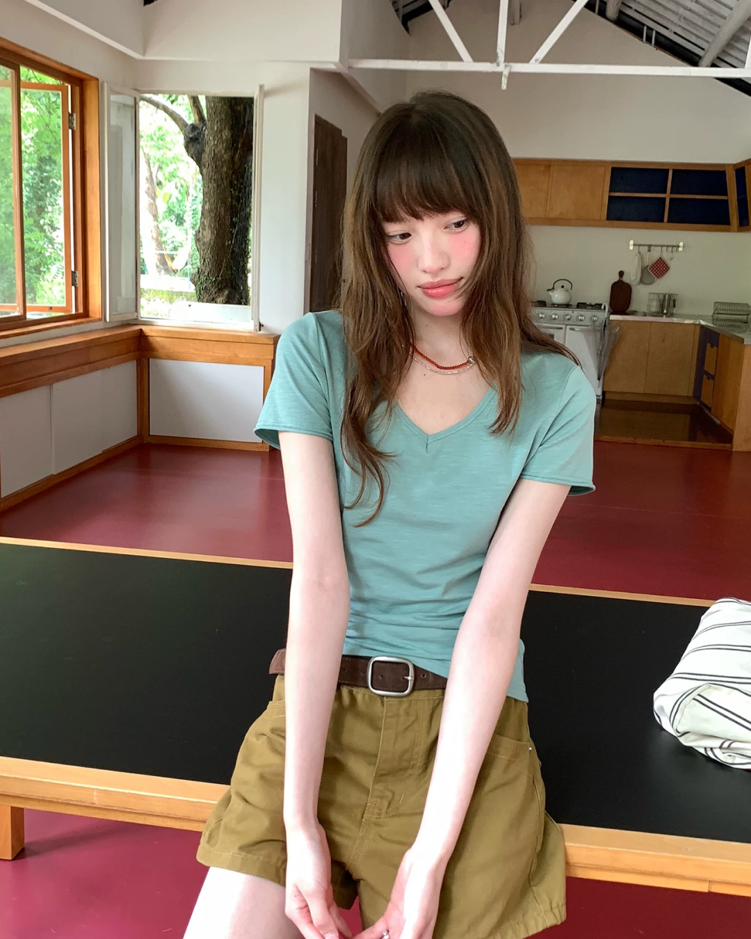 ショートカラーTシャツ BU0260