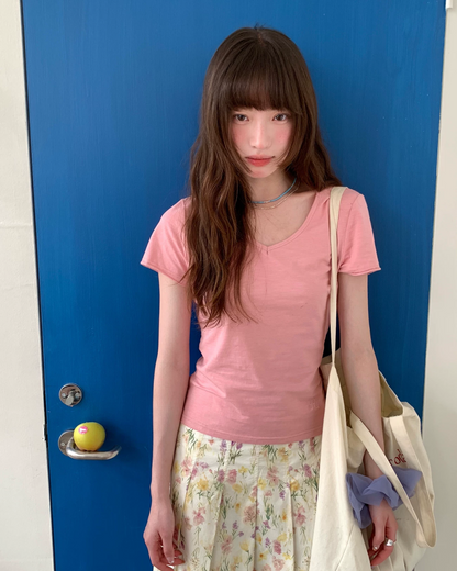 ショートカラーTシャツ BU0260