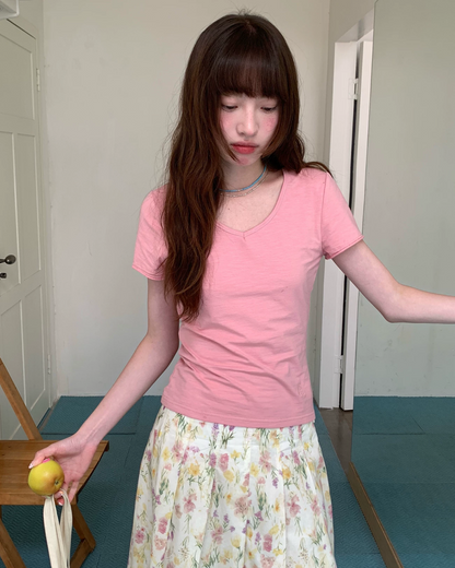 ショートカラーTシャツ BU0260