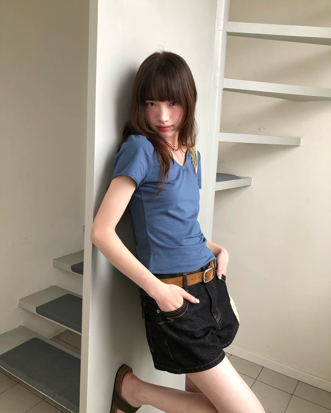 ショートカラーTシャツ BU0260
