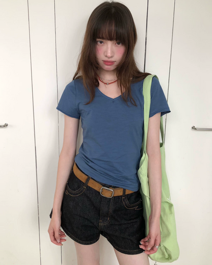 ショートカラーTシャツ BU0260