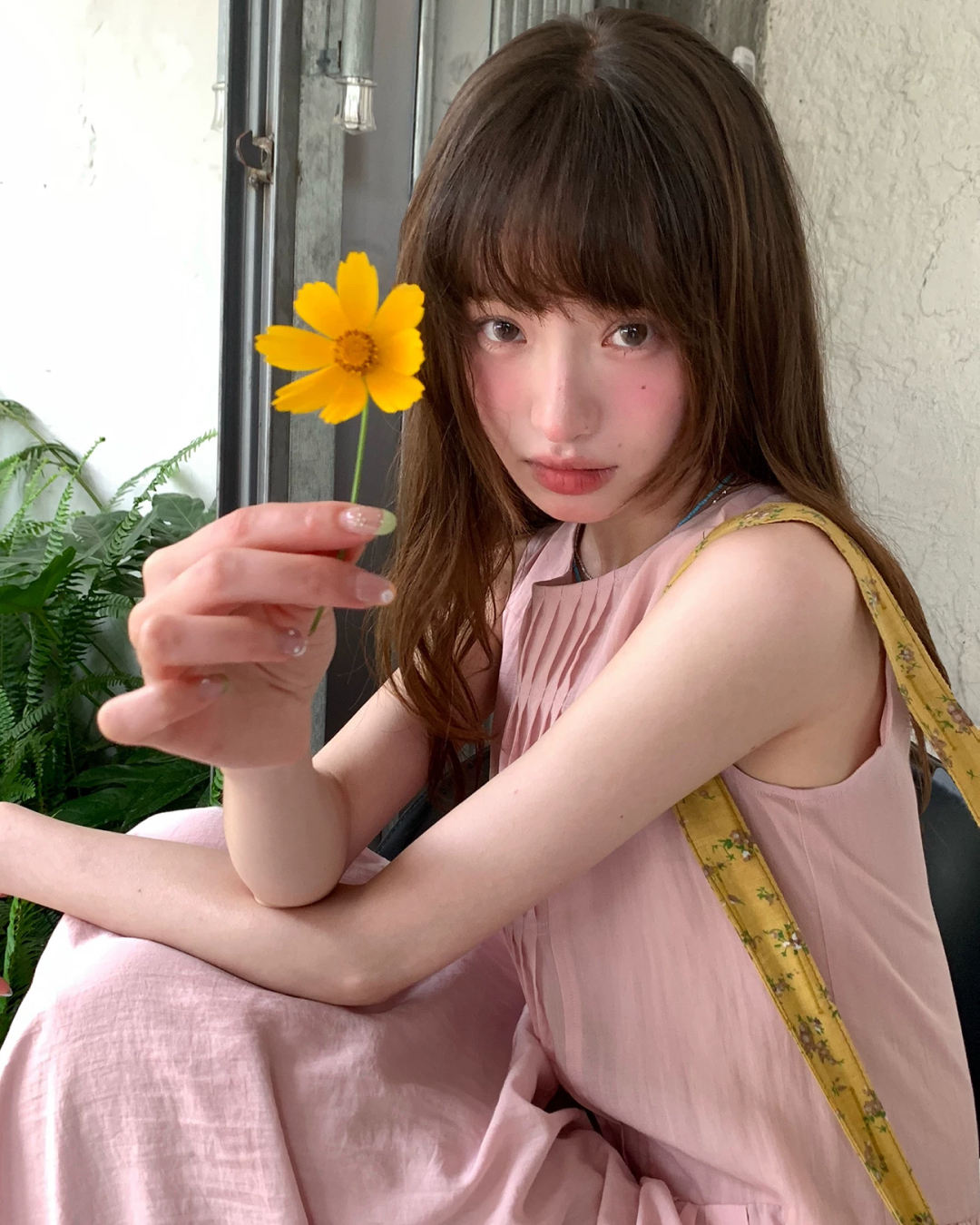 カラーノースリーブドレス BU0264