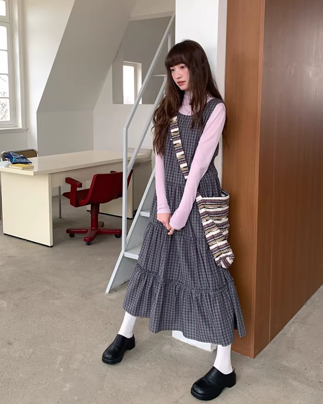 Long Flared Dress BU0164