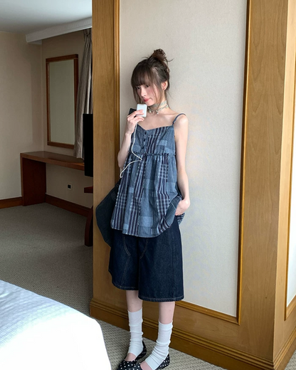 Color Block Camisole Dress BU0197