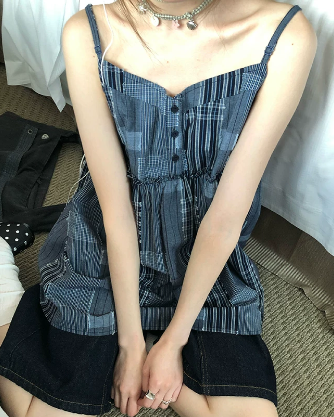 Color Block Camisole Dress BU0197
