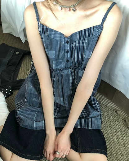Color Block Camisole Dress BU0197