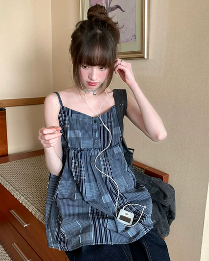 Color Block Camisole Dress BU0197