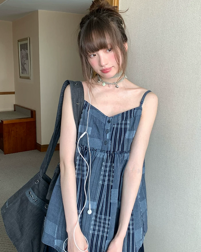 Color Block Camisole Dress BU0197