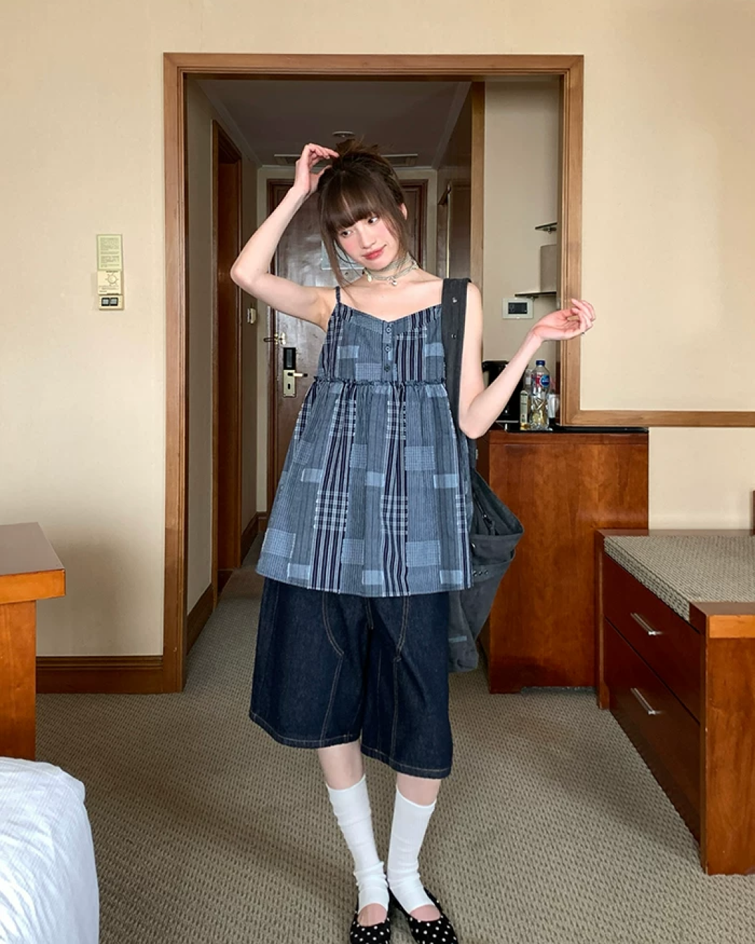 Color Block Camisole Dress BU0197
