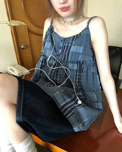 Color Block Camisole Dress BU0197