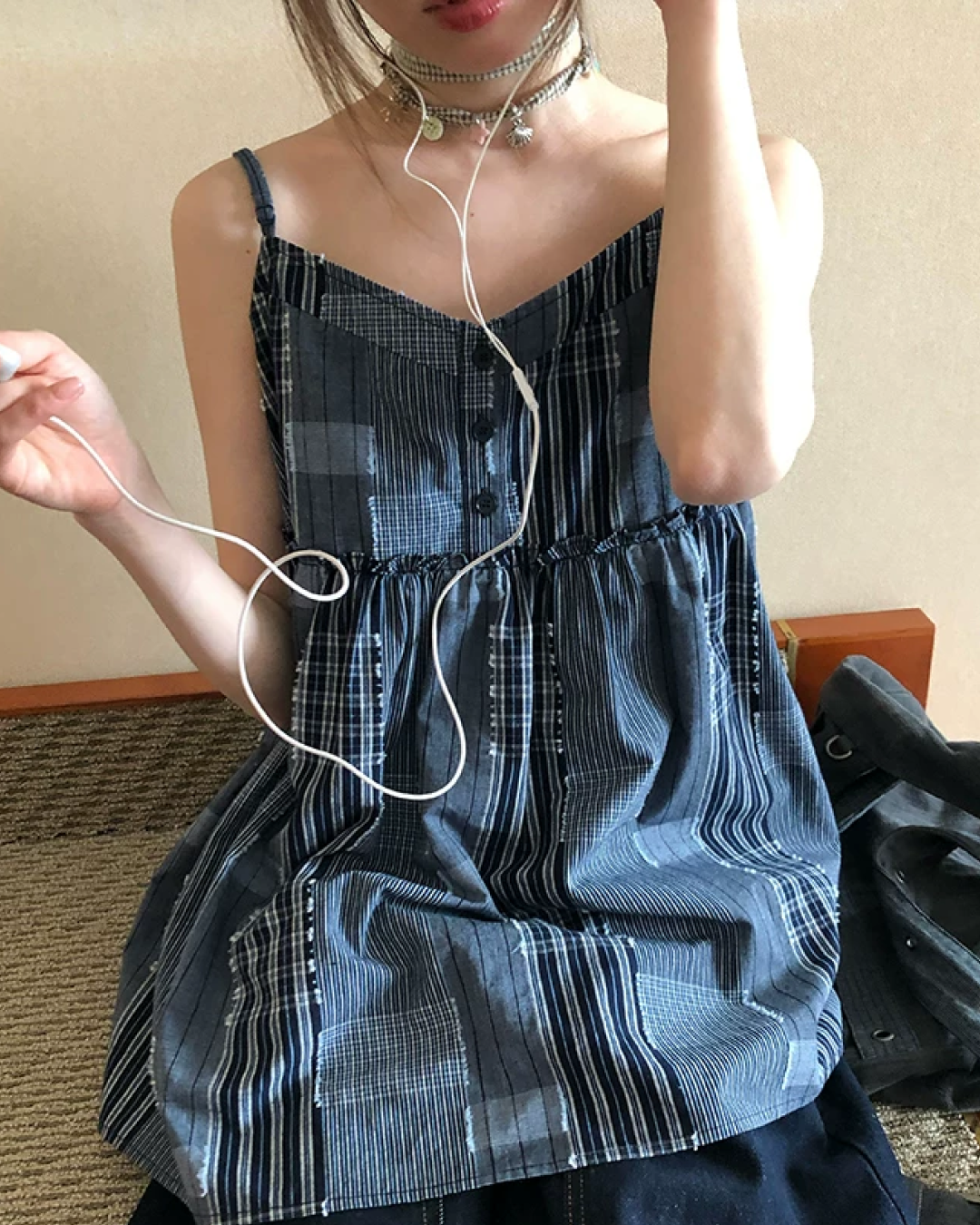 Color Block Camisole Dress BU0197