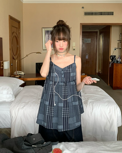 Color Block Camisole Dress BU0197