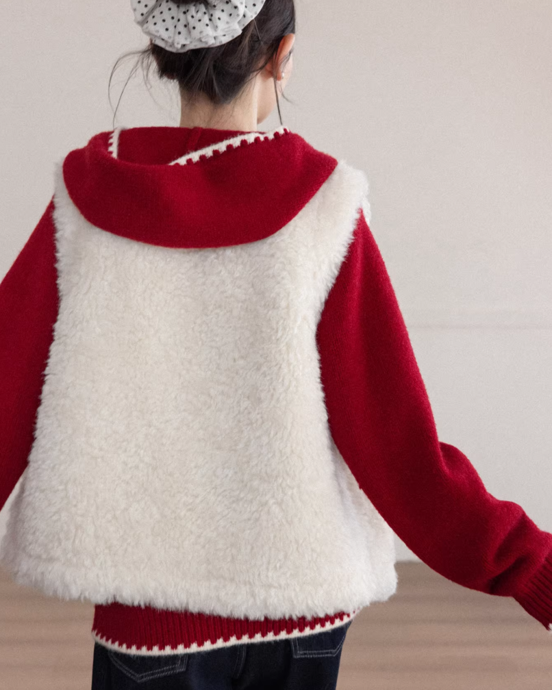 Color Knit Hoodie CA0001