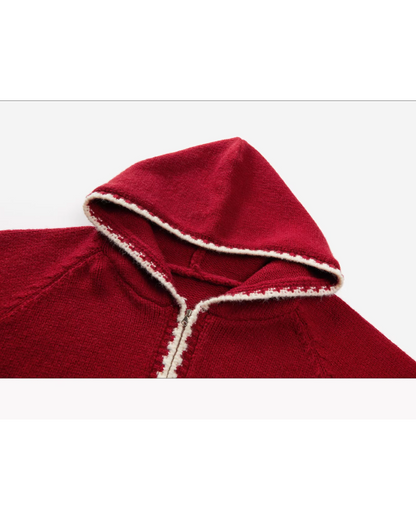 Color Knit Hoodie CA0001