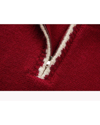 Color Knit Hoodie CA0001