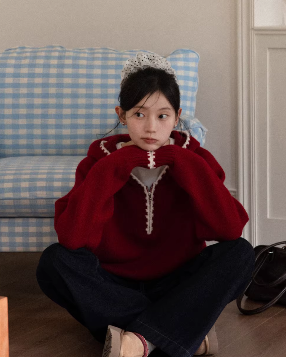 Color Knit Hoodie CA0001