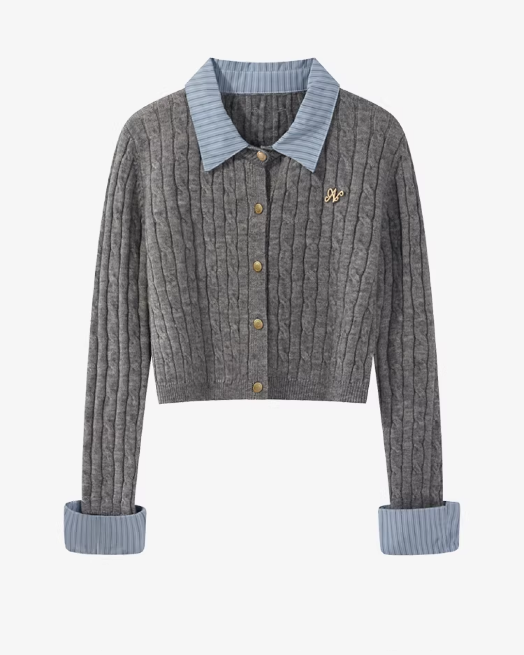 Layer Button Knit Shirt CA0002