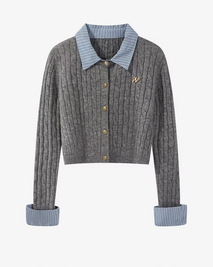 Layer Button Knit Shirt CA0002